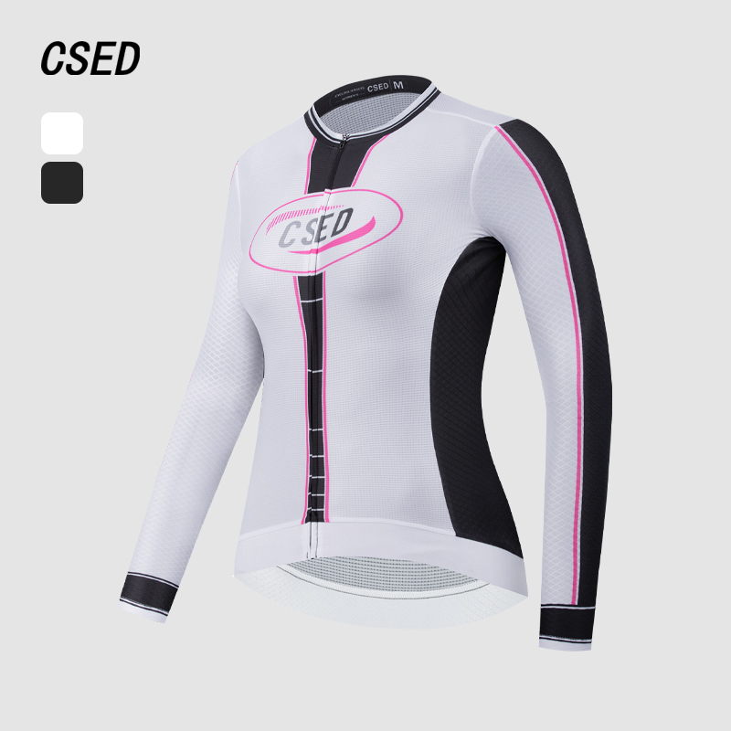 CSED春夏秋骑行服女长袖新款防晒轻薄透气显瘦公路车骑行装备2025