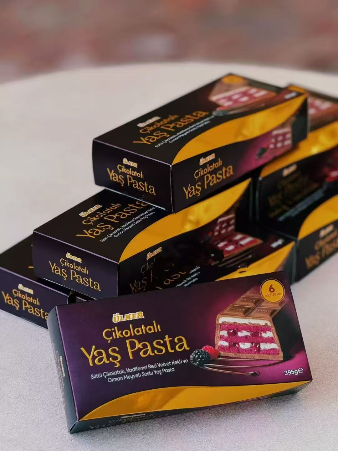 （现货发货نەخمال）土耳其进口Ulker Yas pasta红丝绒蛋糕巧克力