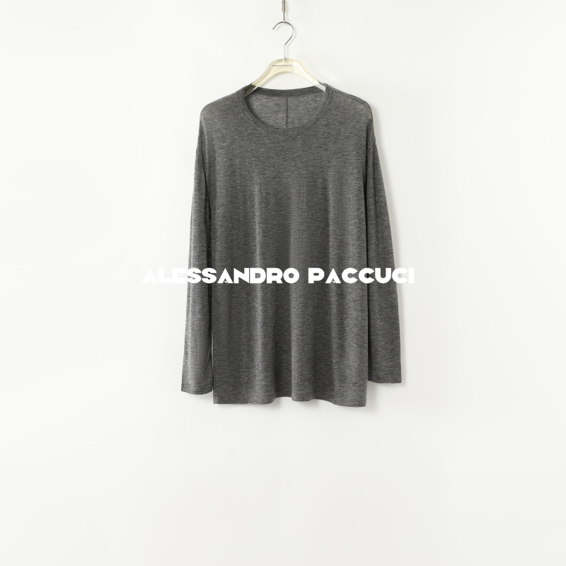 AP洛哥51015ST【云漫】100绵羊毛多色圆领微透时尚百搭套头衫 25春