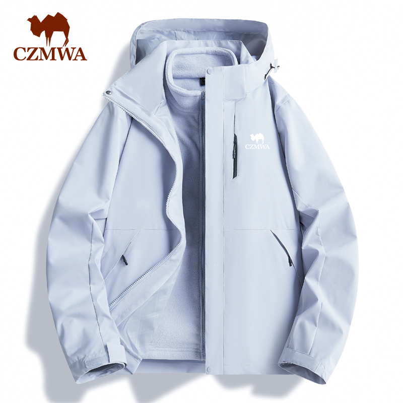 骆驼骑师2025秋冬季新款三合一冲锋衣男女款户外防水夹克情侣外套