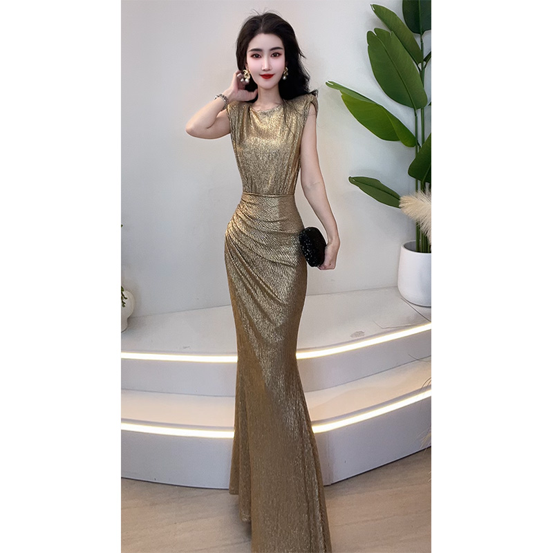 2025时尚气质长款连衣裙显瘦人气爆款百搭设计感夏季裙子61831