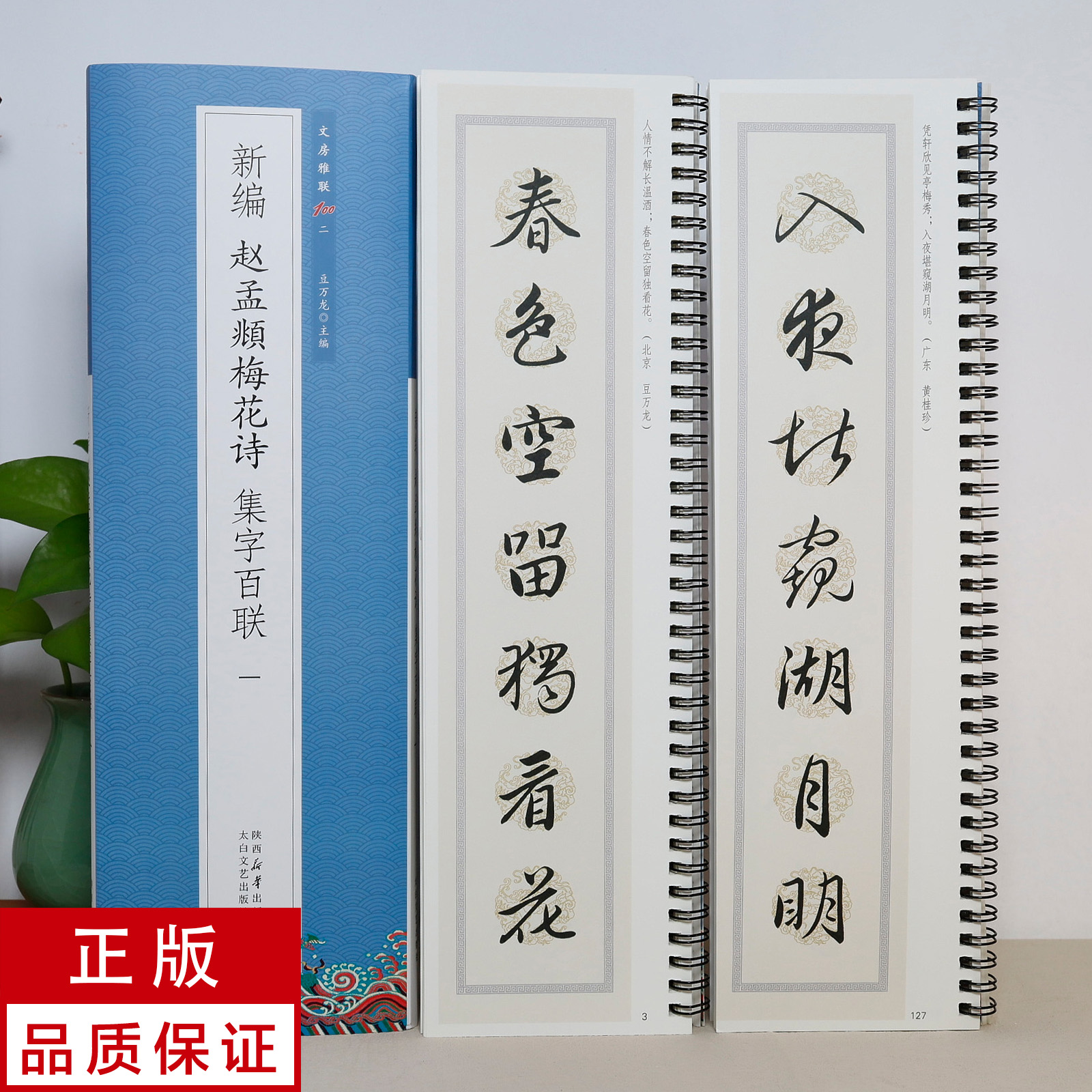 【新编集字联】赵孟頫行书梅花诗一 2册 静文轩近距离临摹字帖