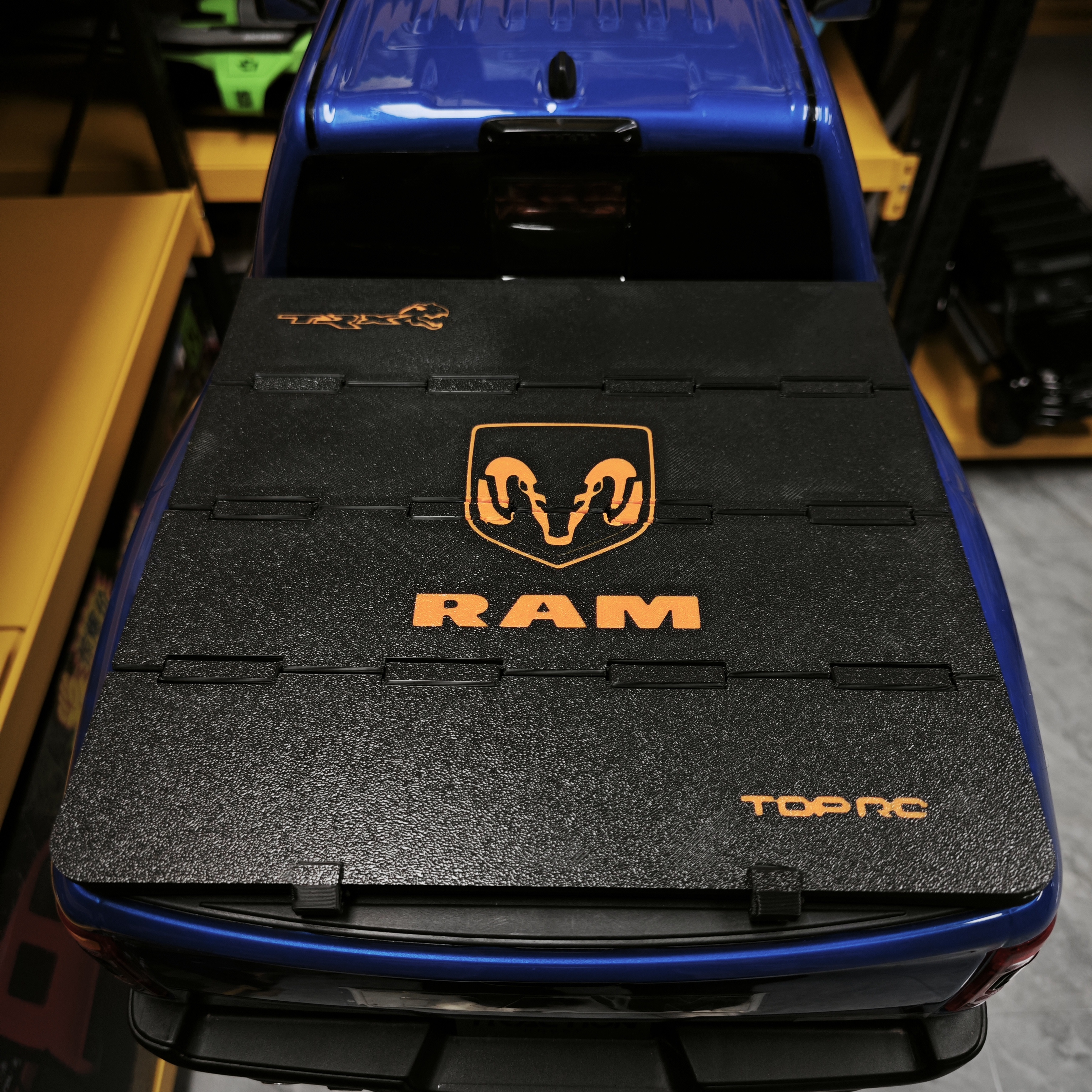 TOPRC KM雷神 霸王龙 尾箱折叠盖板 磁吸后盖 定制装饰件