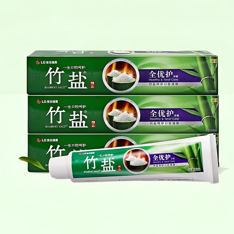 BAMBOO SALT/竹盐LG精品全优护牙膏220g口气清新清洁