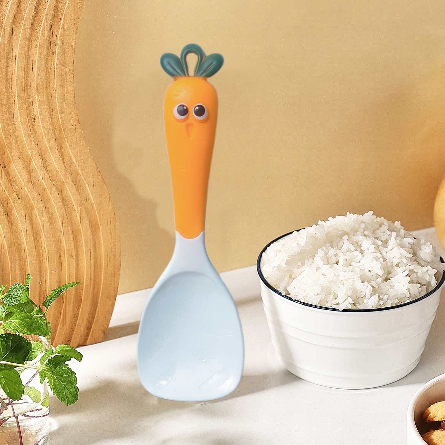 【创意萝卜形】高颜值萝卜饭勺个性米饭汤勺不粘米饭盛饭电饭锅勺子
