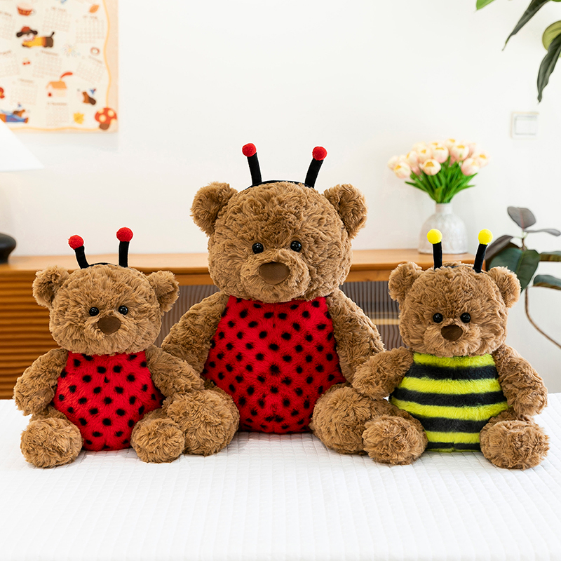 可爱蜜蜂小熊毛绒玩具公仔玩偶生日礼物女生专属抱抱熊毛绒玩具