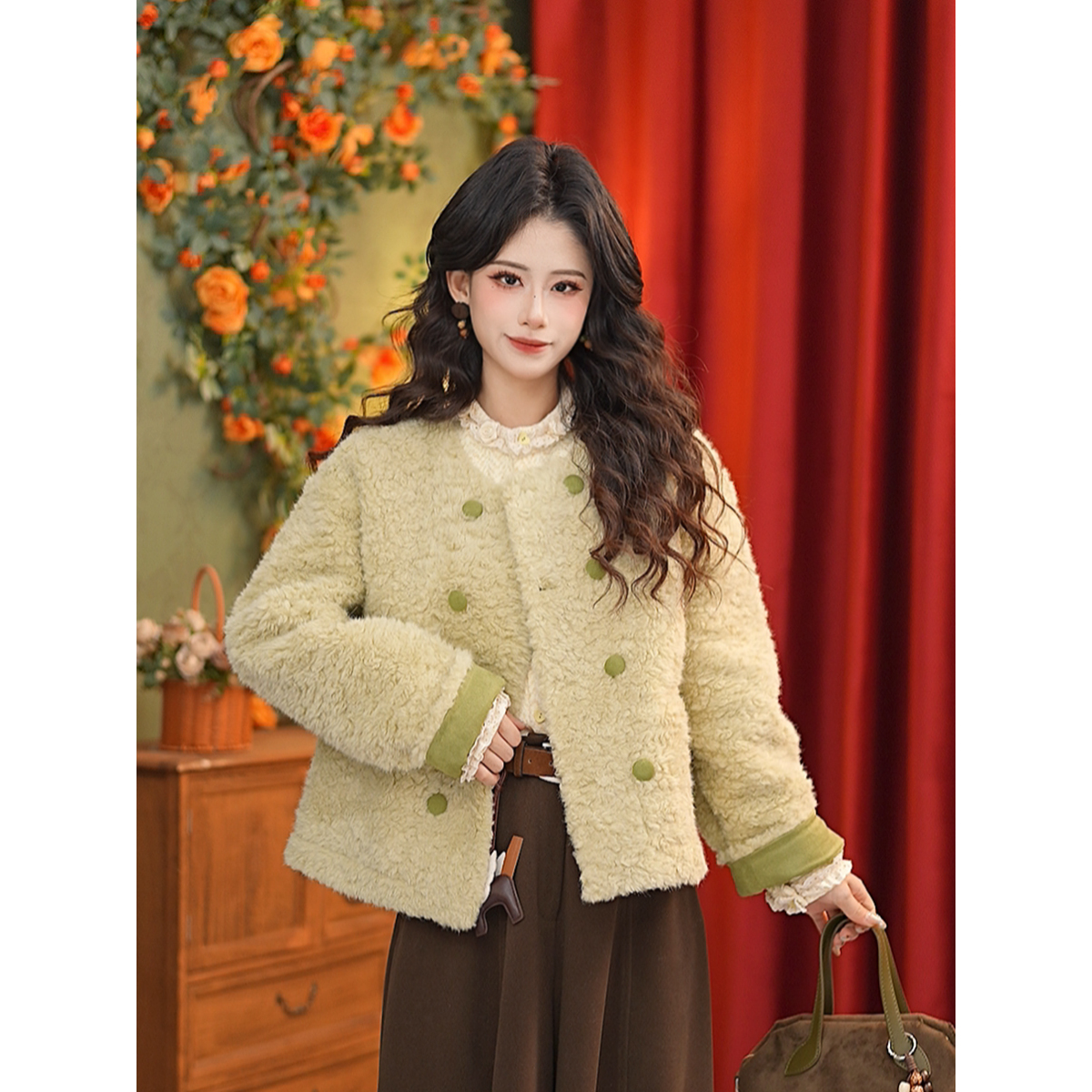 DaYuanSAD张嘉圆【星空】秋冬新款简约时尚小众显瘦减龄外套#K10267