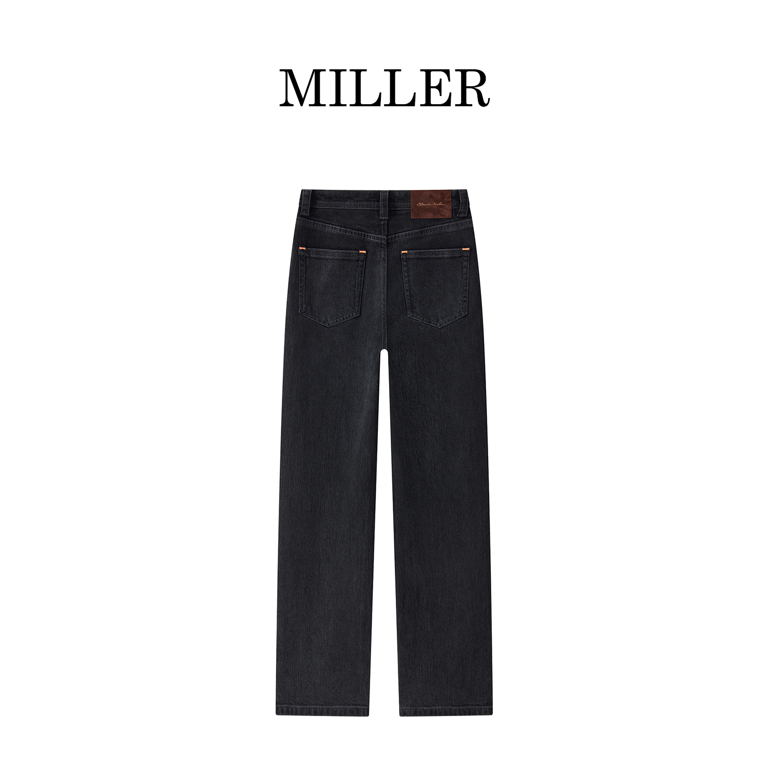 MILLER [宫羽]土耳其大牛加厚窄版阔腿裤微弹显瘦牛仔裤-5018