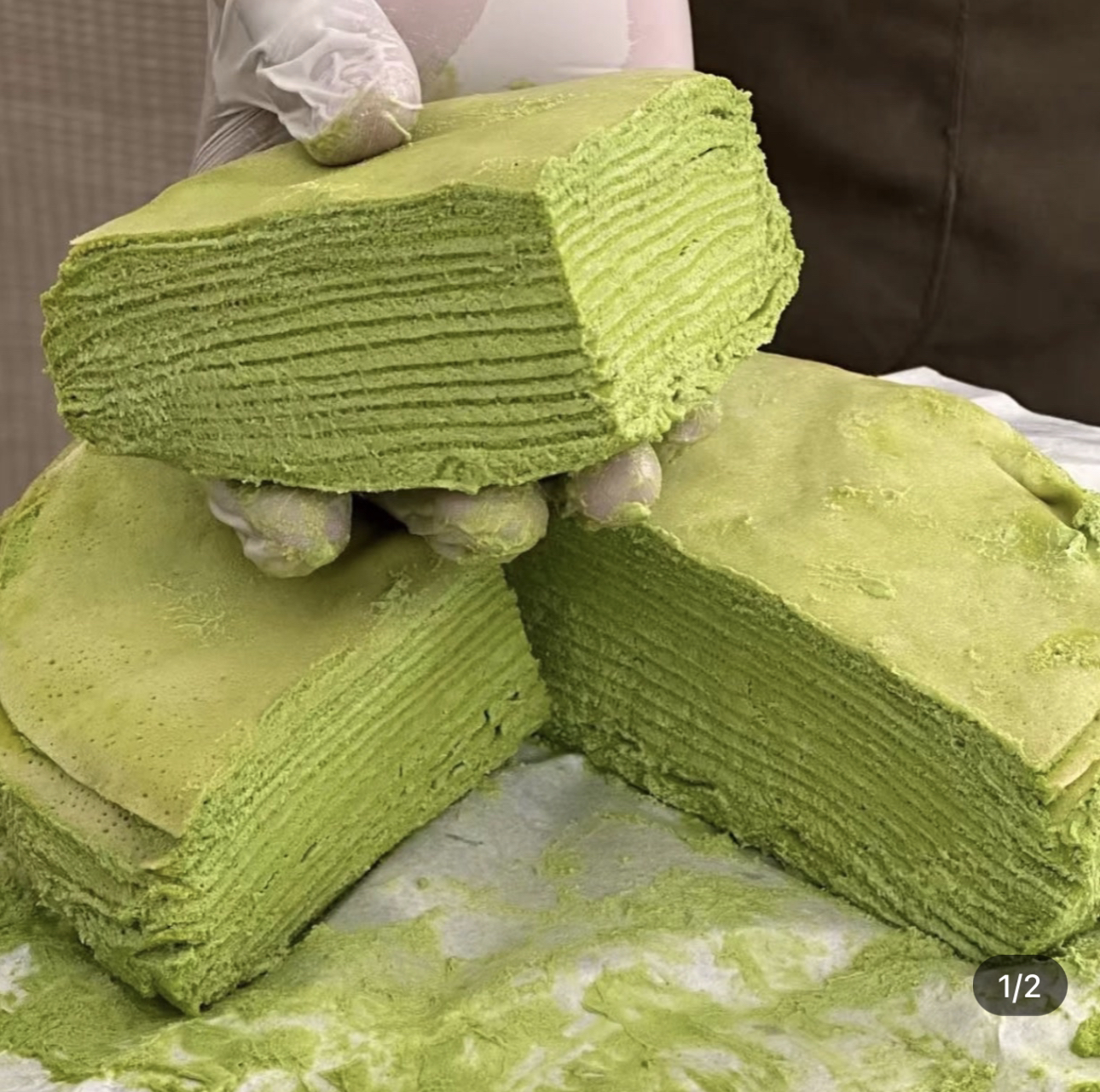 开心果千层蛋糕 六英寸 顺丰包邮