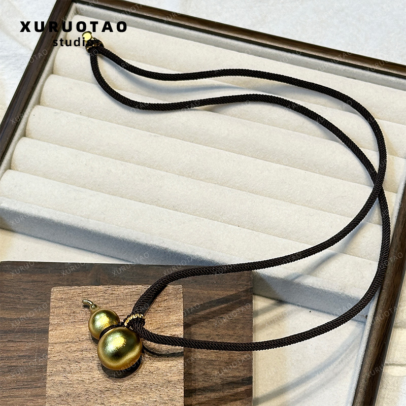 钛钢项链 XURUOTAO【金葫芦】国风百搭气质休闲时尚项链 T5579