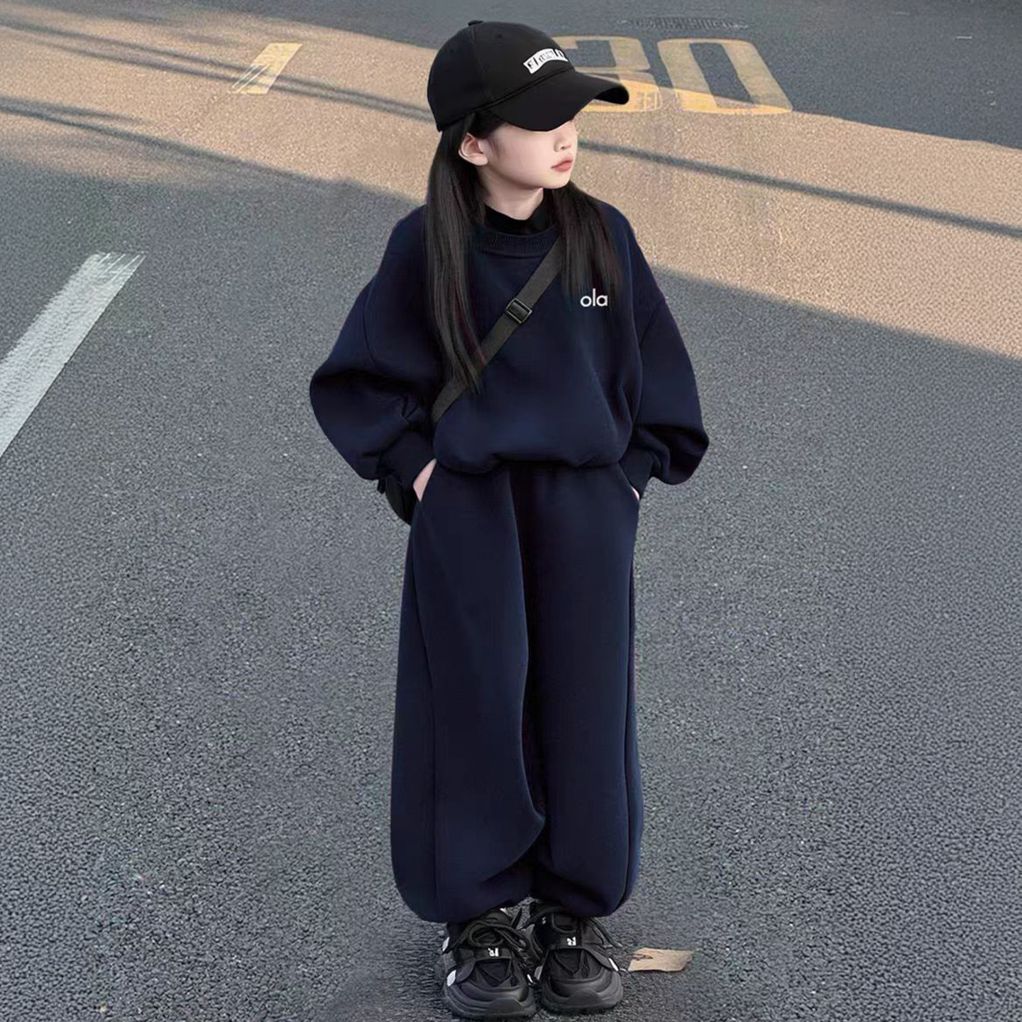 女童新款卫衣春秋款套装2025秋装女孩大童运动儿童洋气秋季两件套