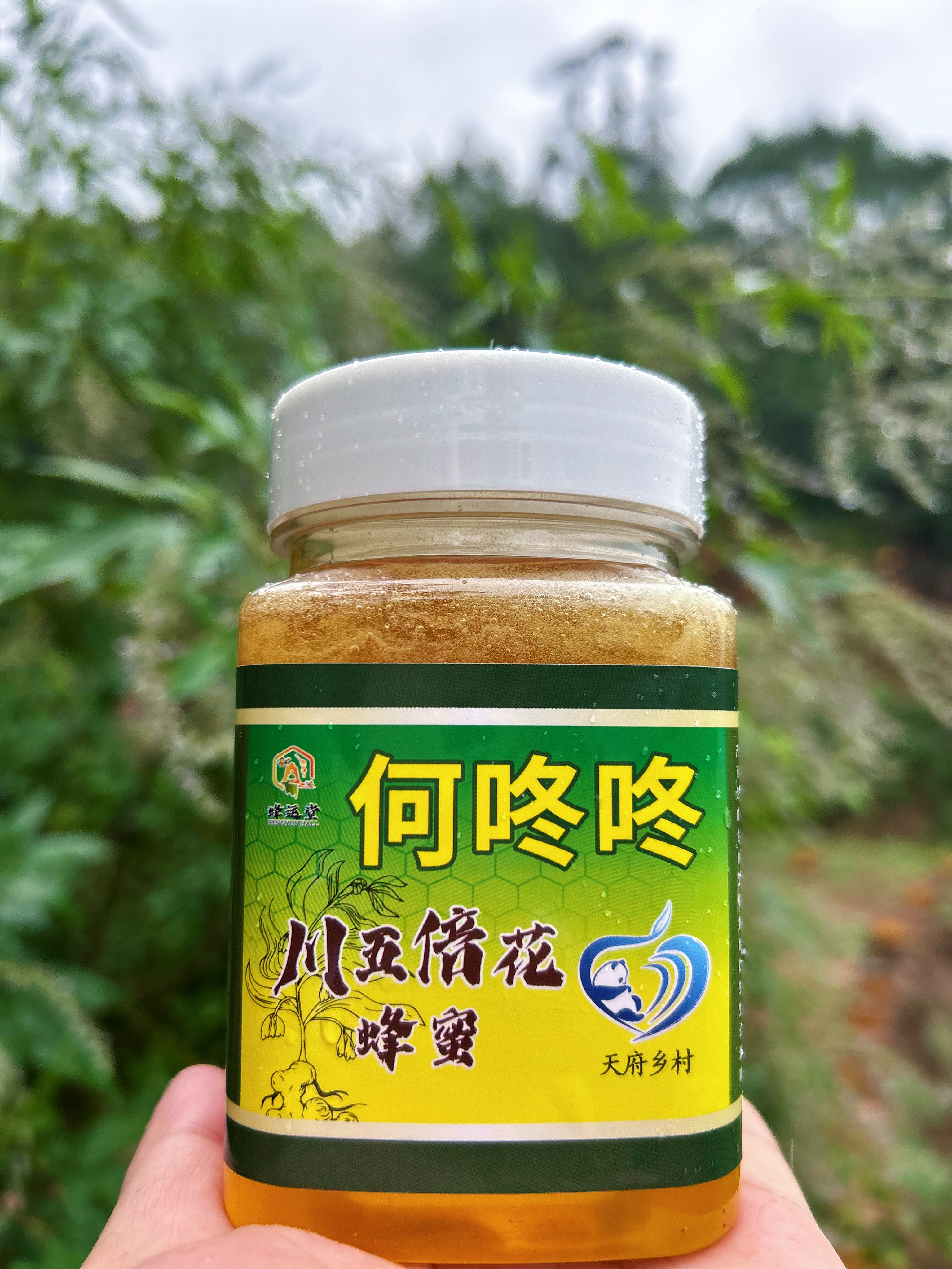 【假一罚十】川五倍蜂蜜中草植物农家地道蜂蜜小时候的味道500g
