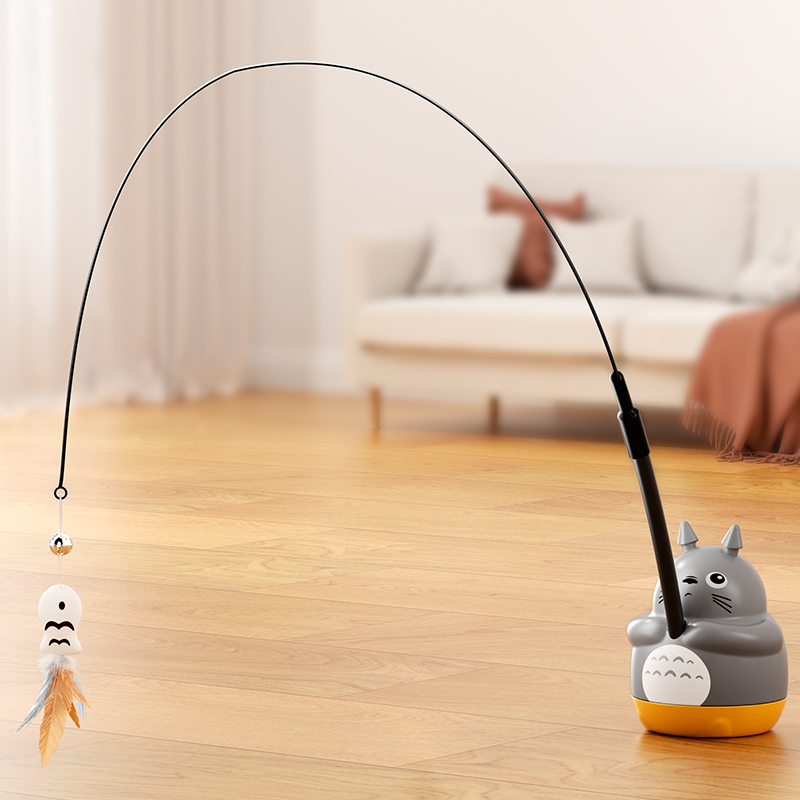 猫咪玩具自嗨解闷神器羽毛长杆逗猫棒小猫幼猫耐咬耐用宠物猫玩具