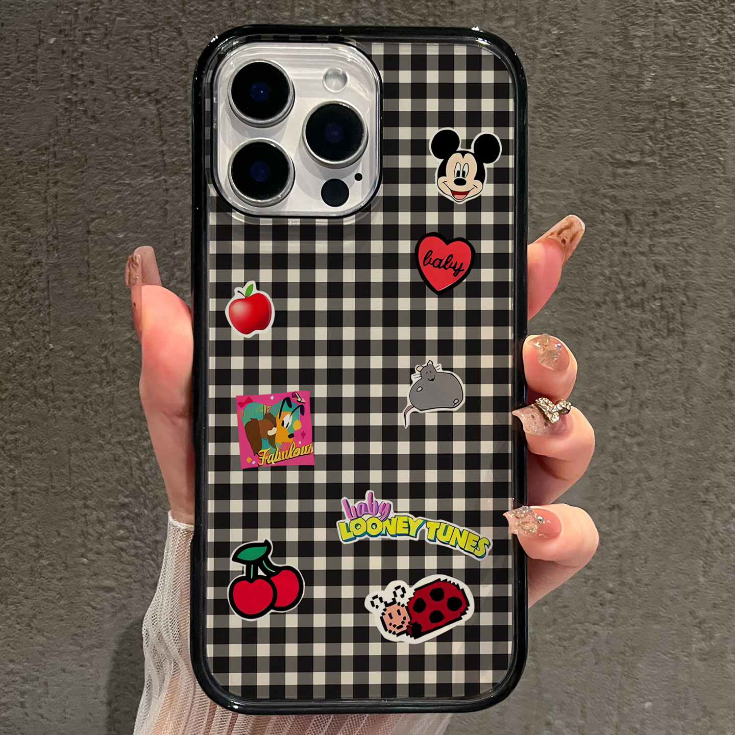 【AI键保护】米奇贴纸适用苹果17promax手机壳iphone17新款少女16