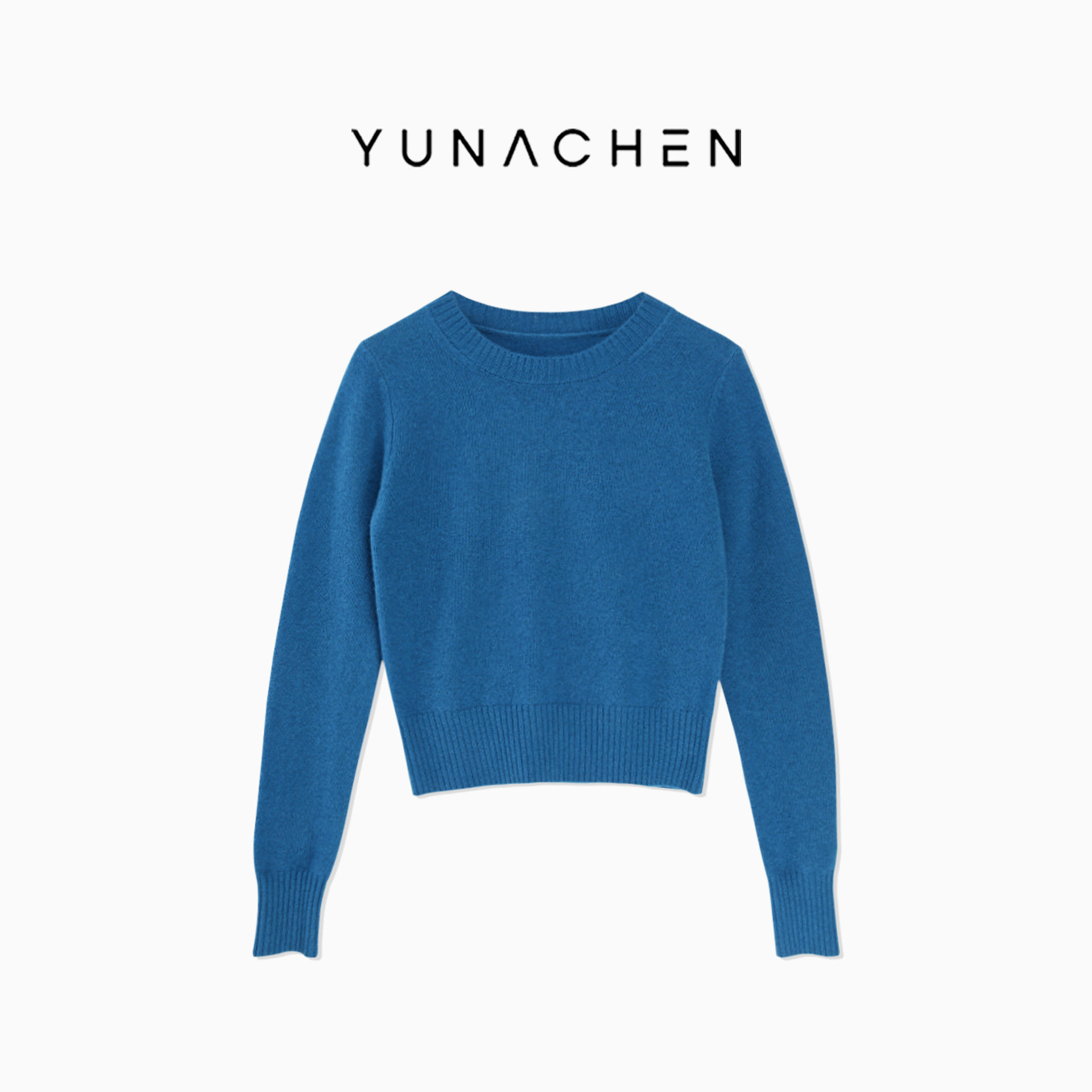 菠萝宝宝yuna【缤纷秋色圆领毛衣】100羊毛彩色圆领套头针织衫YH5