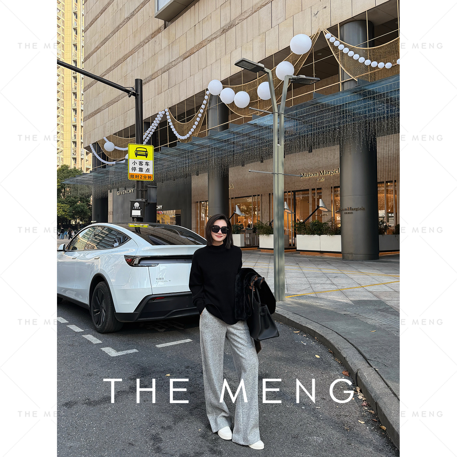 THE MENG【怦然心动】高克重双股美丽诺绵羊毛打底针织衫#M243E0448