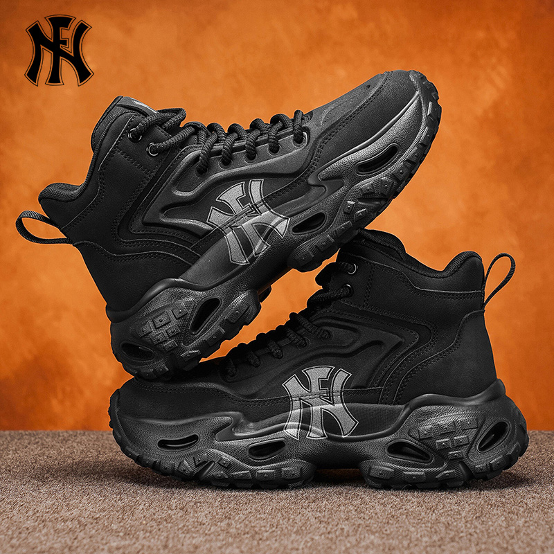 FN男鞋2025新款马丁靴高帮户外运动鞋防滑耐磨厚底增高百搭休闲鞋