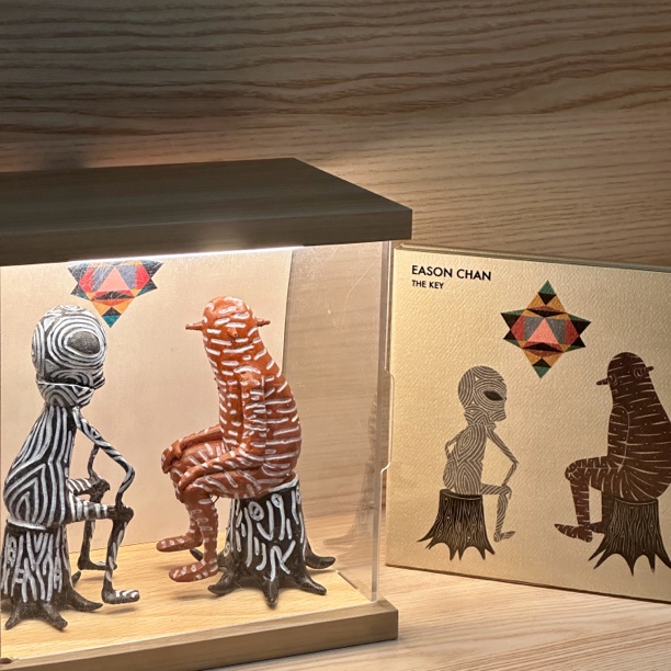 陈奕迅THEKEY手绘人偶带灯光展示盒陈奕迅周边