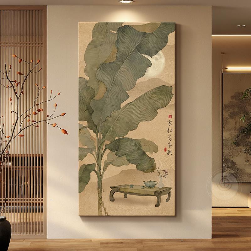 家大业大入户玄关装饰画宋式美学高级感走廊过道挂画2025新款壁画