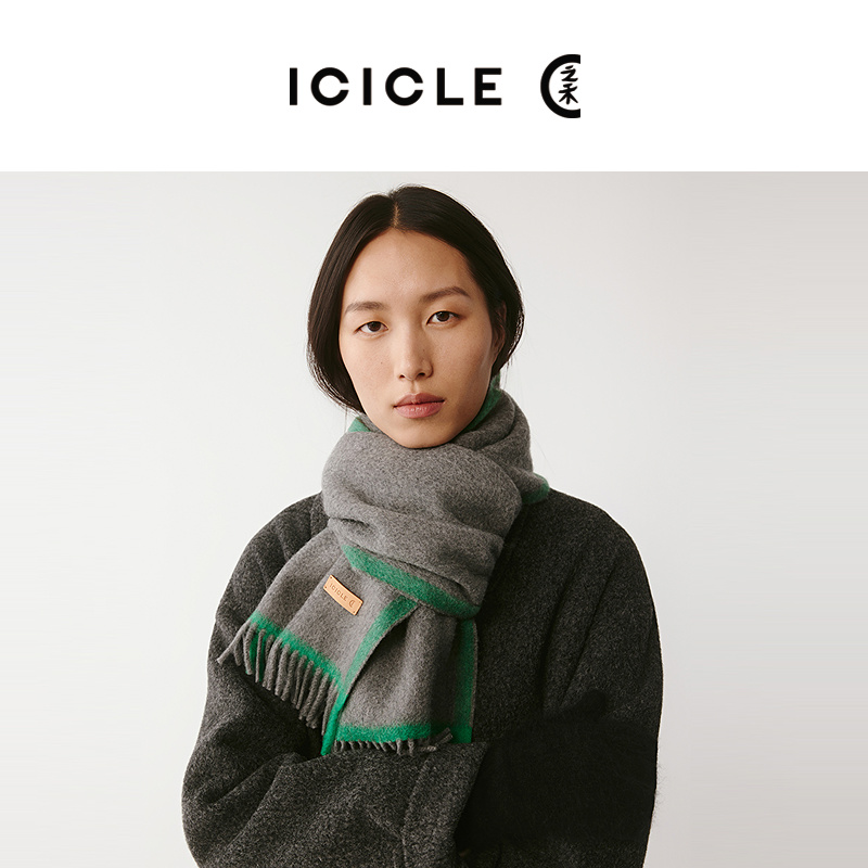 ICICLE之禾25秋冬新品羊绒围巾1611