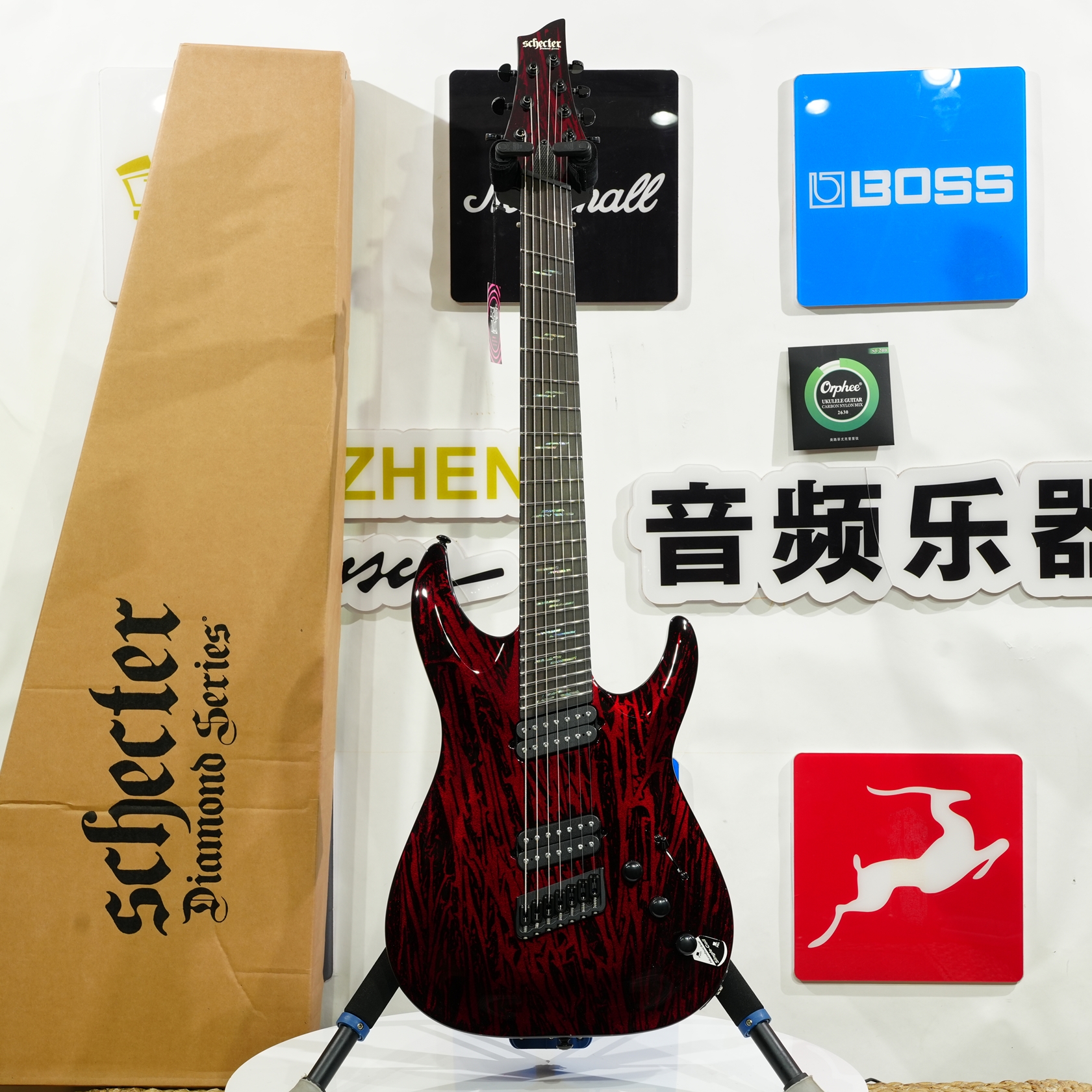 Schecter斯科特C-7 Multiscale 7-String Silver Mountain电吉他