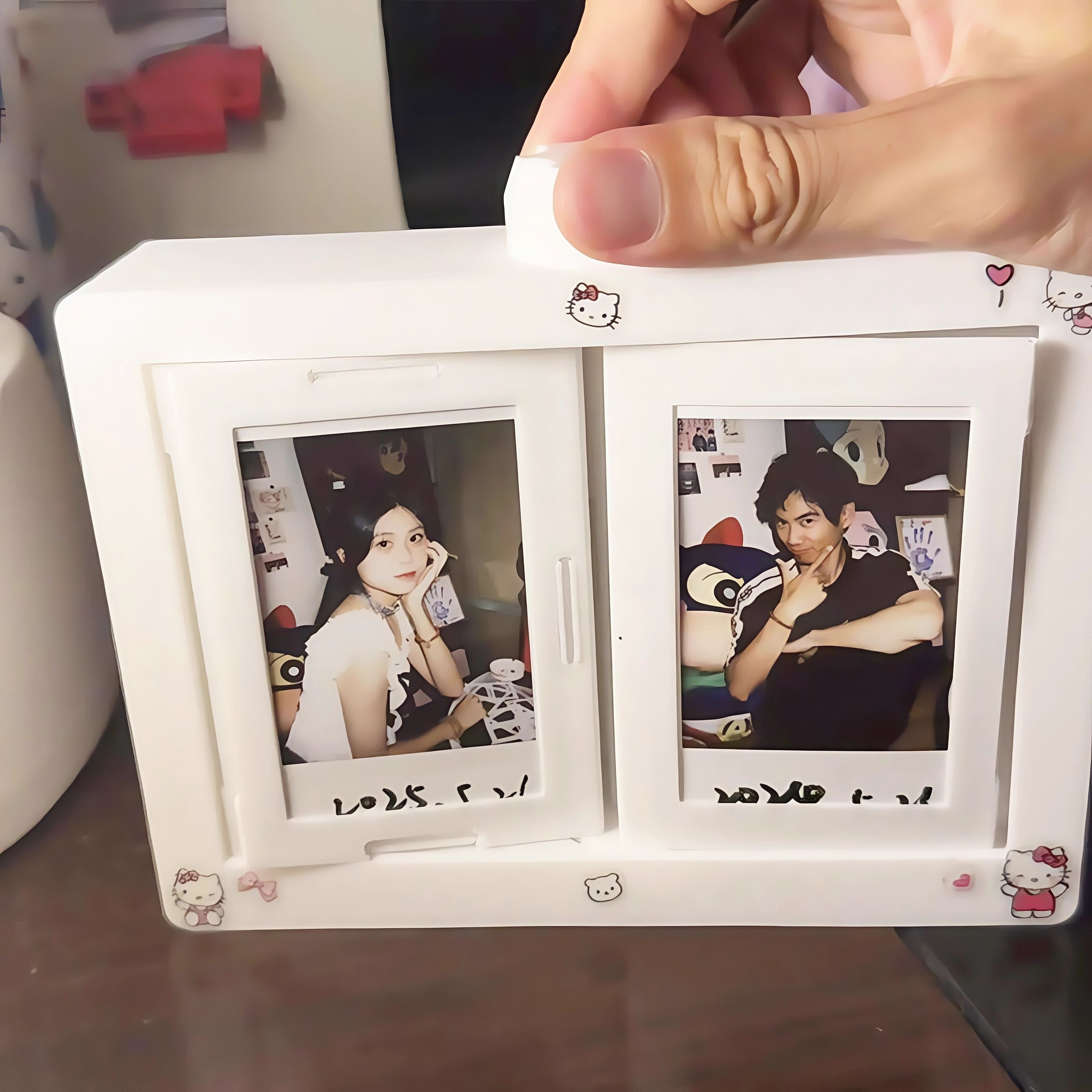 创意拍立得旋转相框摆台照片翻页相册小卡收纳七夕送女友男友礼物