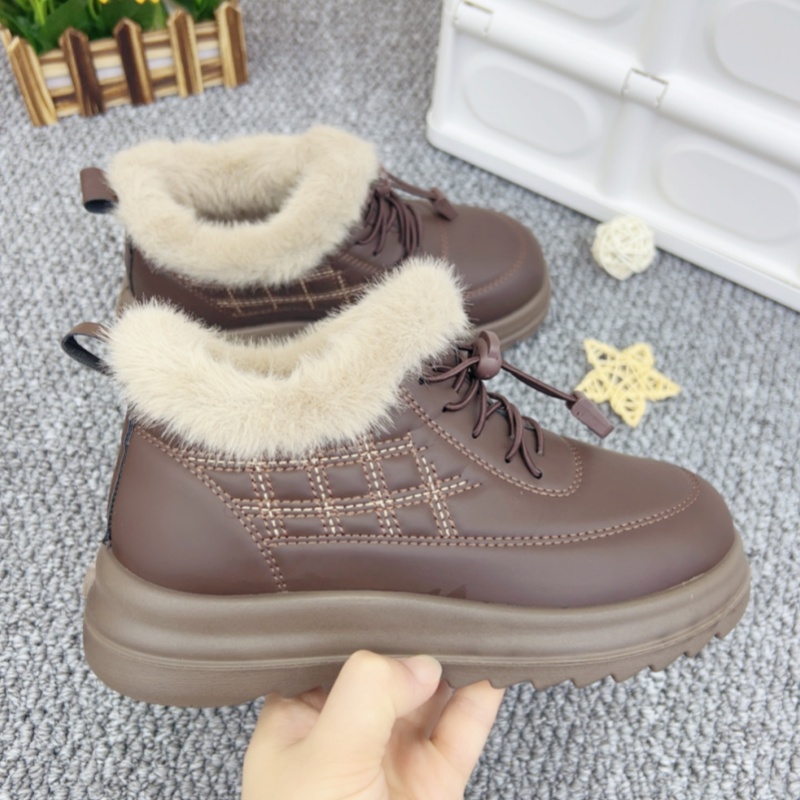 一脚蹬老北京棉鞋加绒保暖中老年棉鞋秋冬新款妈妈棉鞋防水休闲鞋