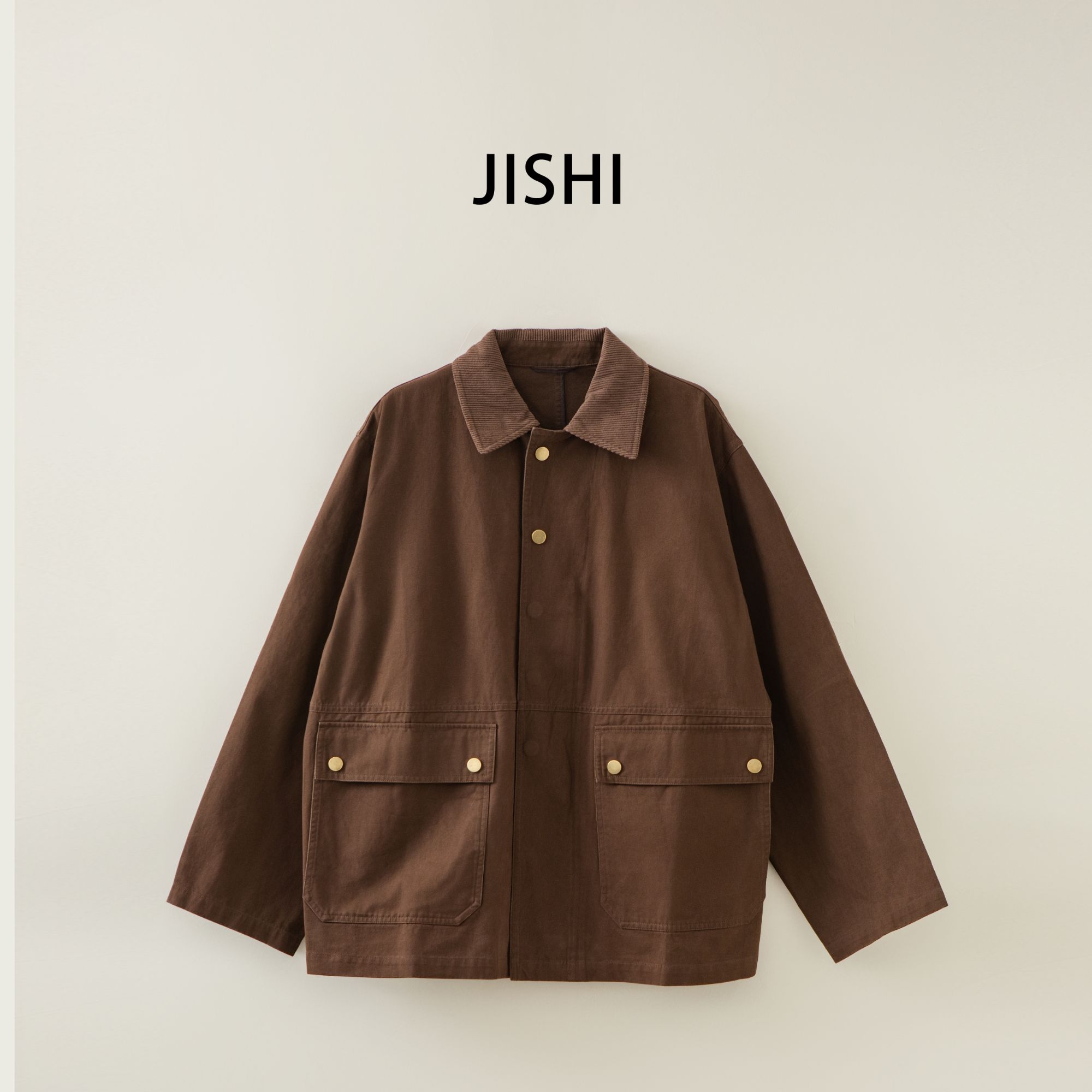 既是JISHI【巴恩复古工装宽松古仓夹克外套】短款高级感WT039