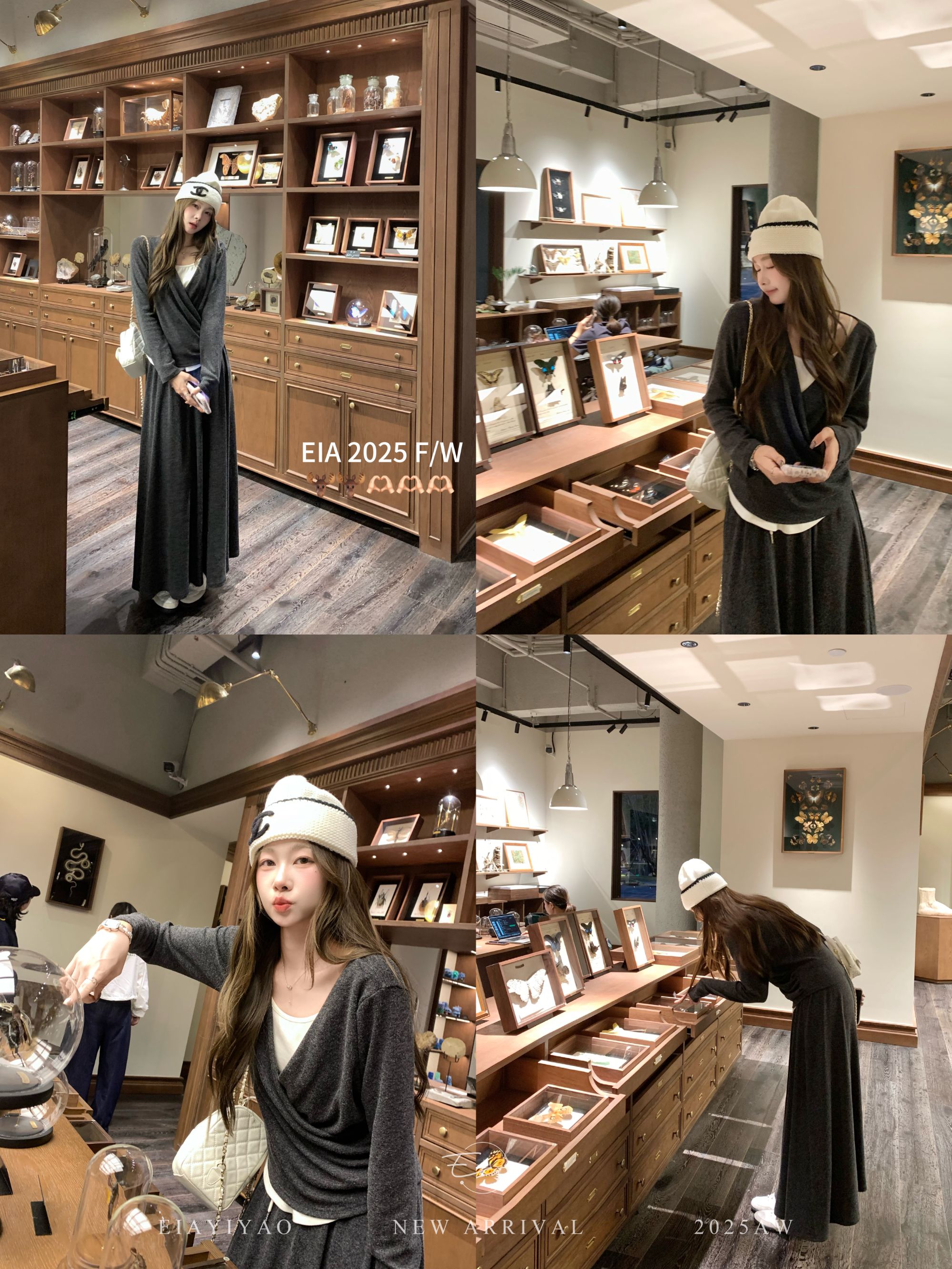 EIA一尧【轻氧节拍】韩系气质松弛慵懒假两件上衣+半裙休闲舒适显瘦