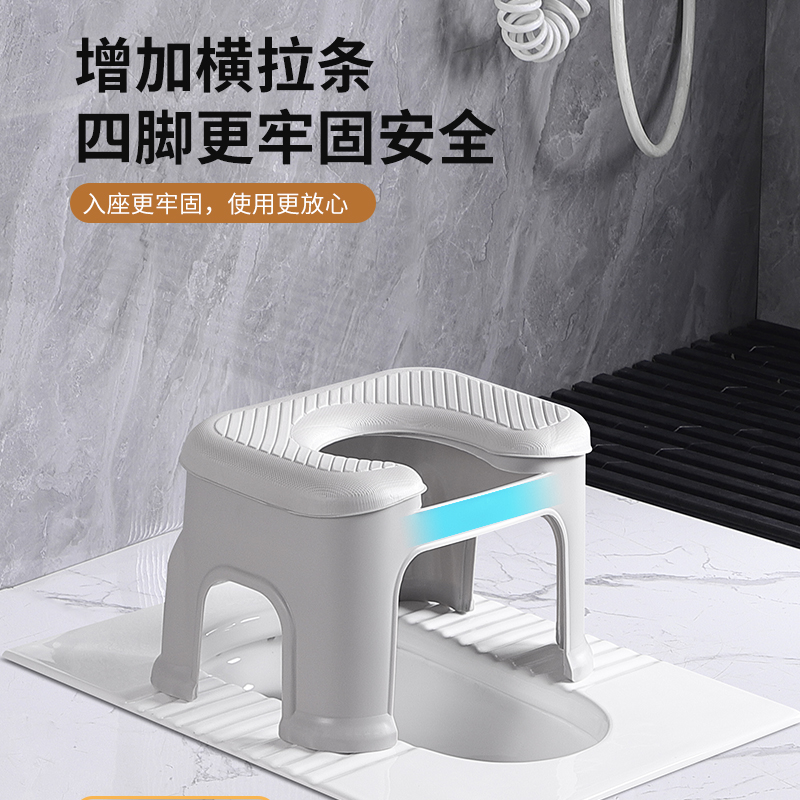 米家优品孕妇坐便椅多功能加厚防滑蹲坑神器安全稳固卫生间蹲厕