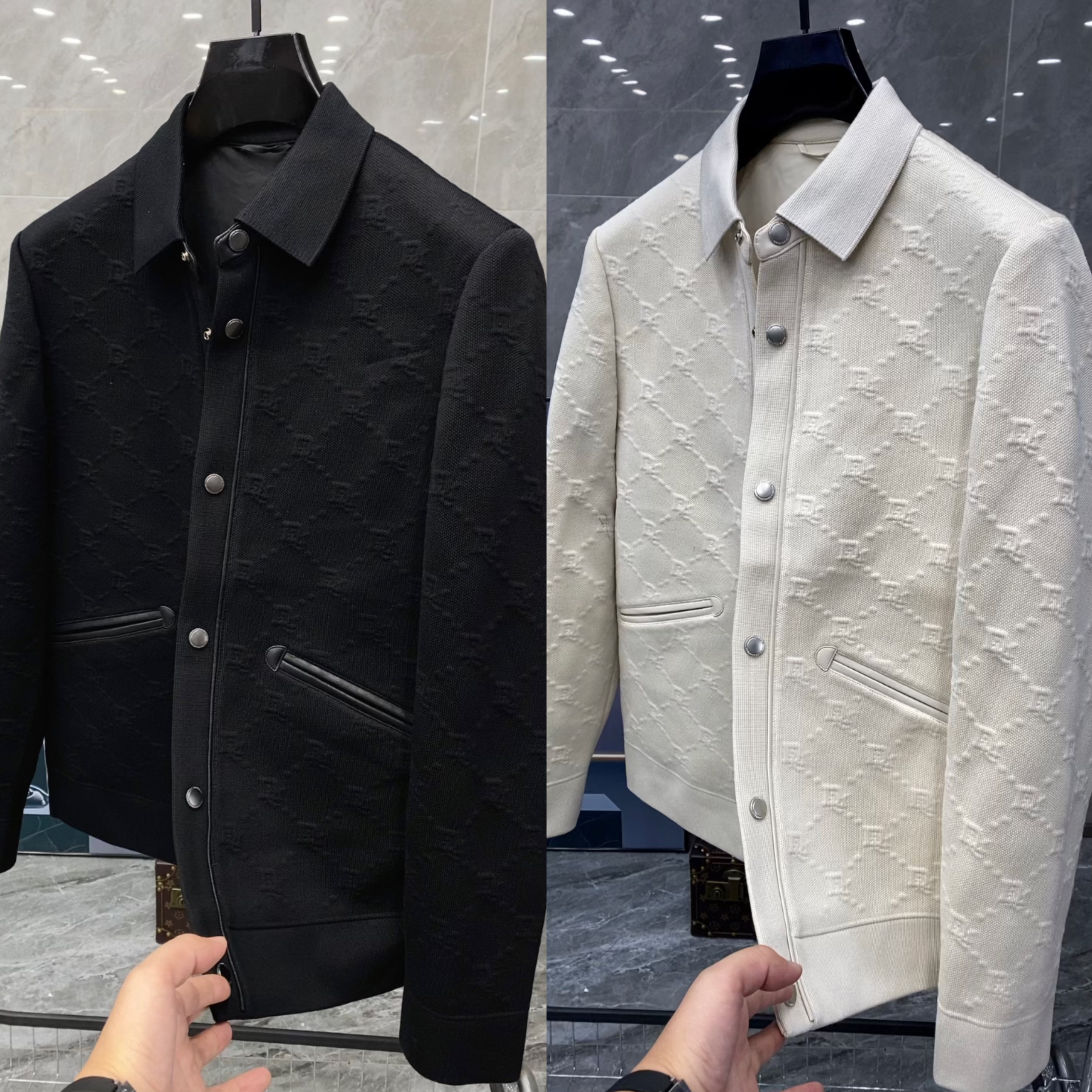 秋季新款男士轻奢时尚欧货休闲百搭高端翻领夹克外套 9133