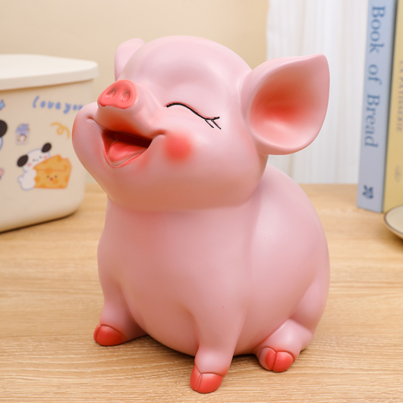 可爱猪存钱罐存钱筒钱箱卡通男孩女孩猪猪摆件2025年新款只进不出