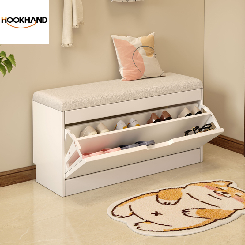 换鞋凳实木款入户翻斗鞋柜简约穿鞋凳可坐一体入门小凳子收纳