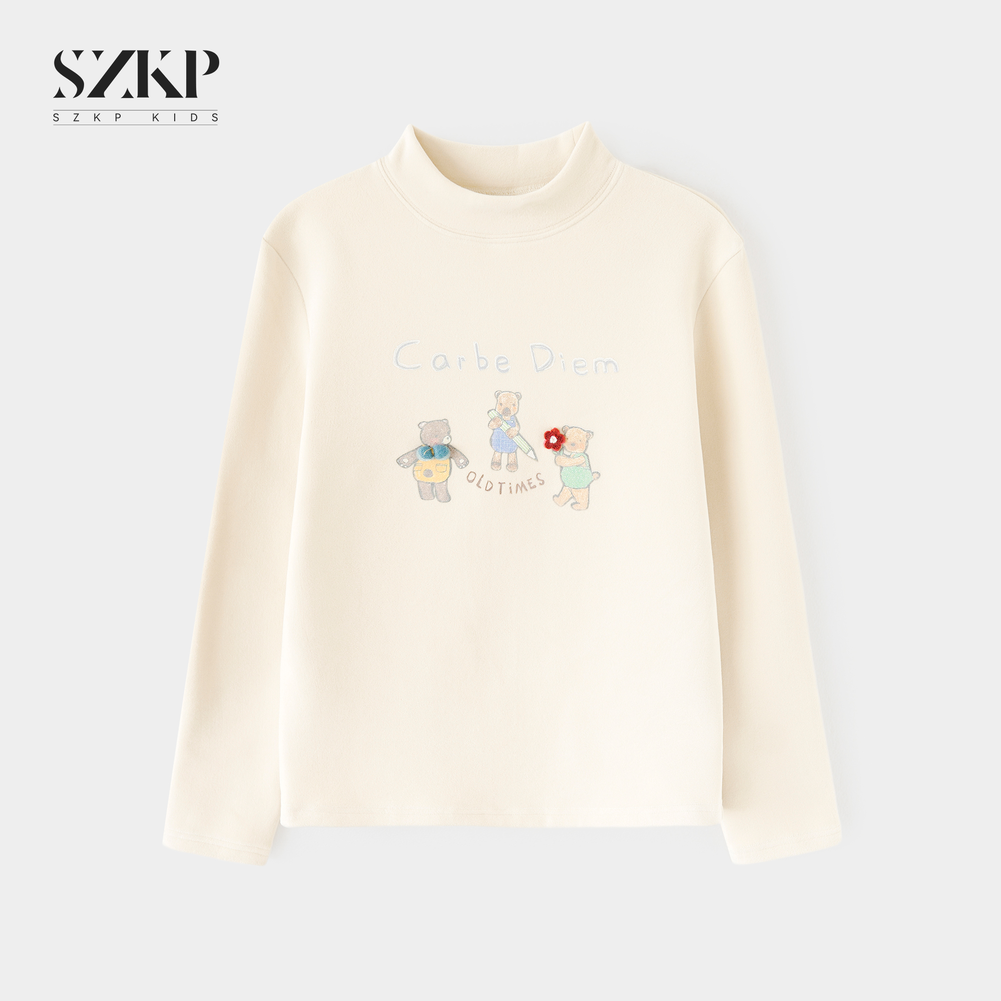 SZKP冬季新款女童装保暖上衣中大童休闲儿童加绒卫衣BGYD557290