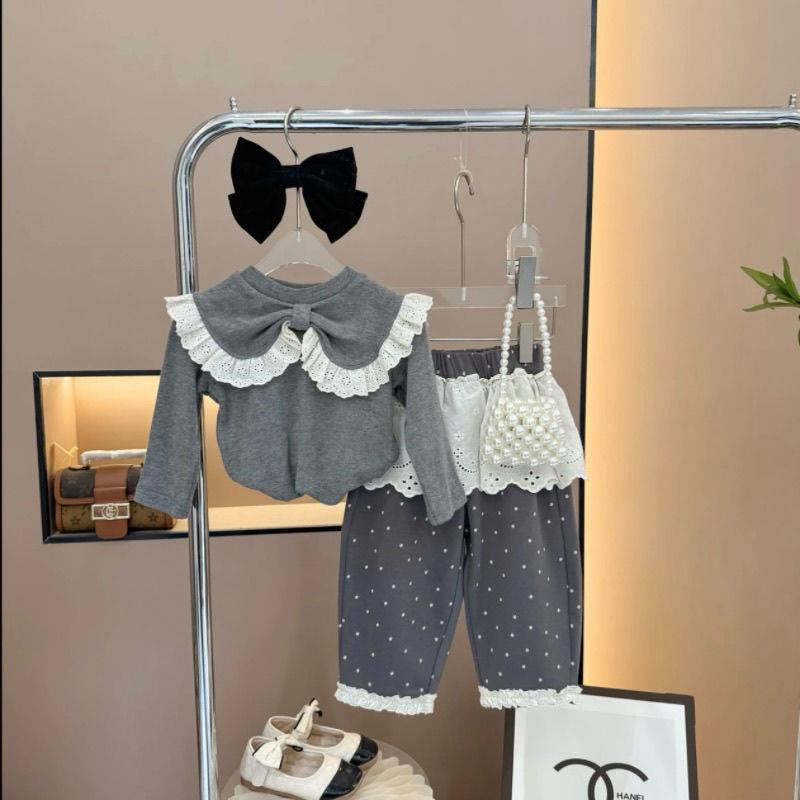 女童套装春装2025新款洋气时髦宝宝卫衣裤子春秋季儿童衣服两件套