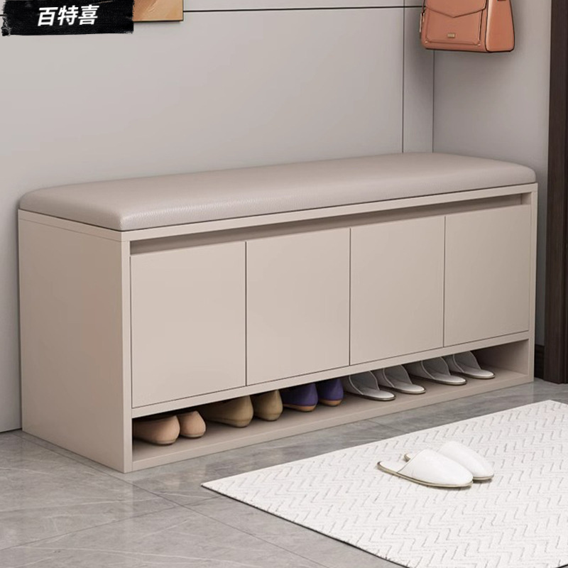 换鞋凳家用门口入户现代简约鞋凳坐凳一体式矮柜防尘收纳小型鞋柜