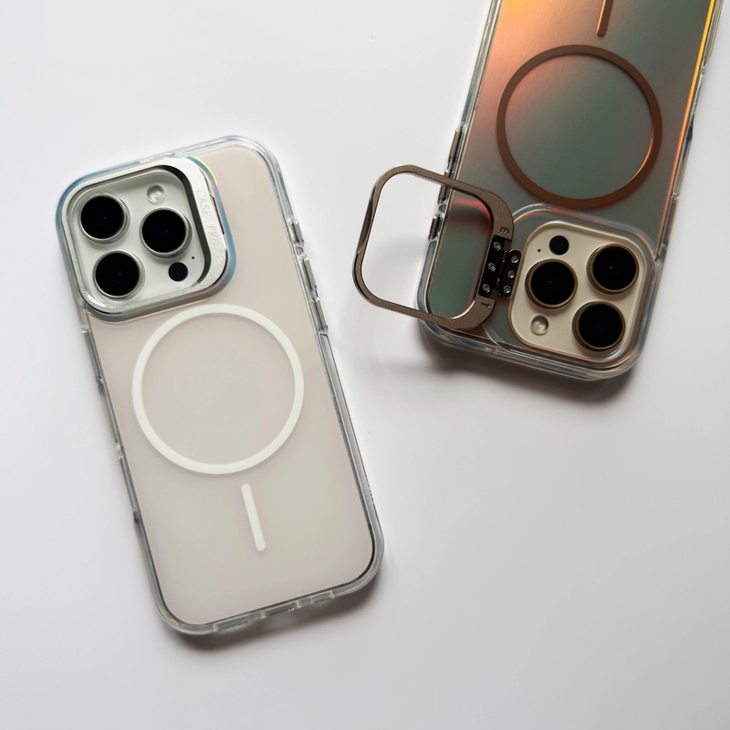 新款镭射渐变镜头支架适用三星苹果iPhone16Promax/12手机壳17pm