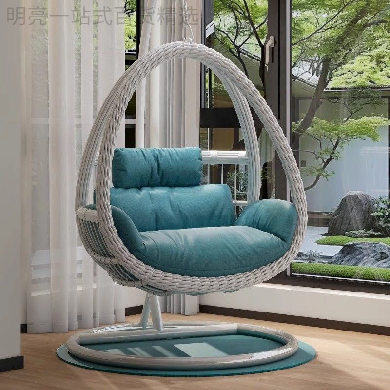 新疆西藏包邮千阳台双人藤编摇摇椅鸟巢吊椅庭院户外休闲家用成人