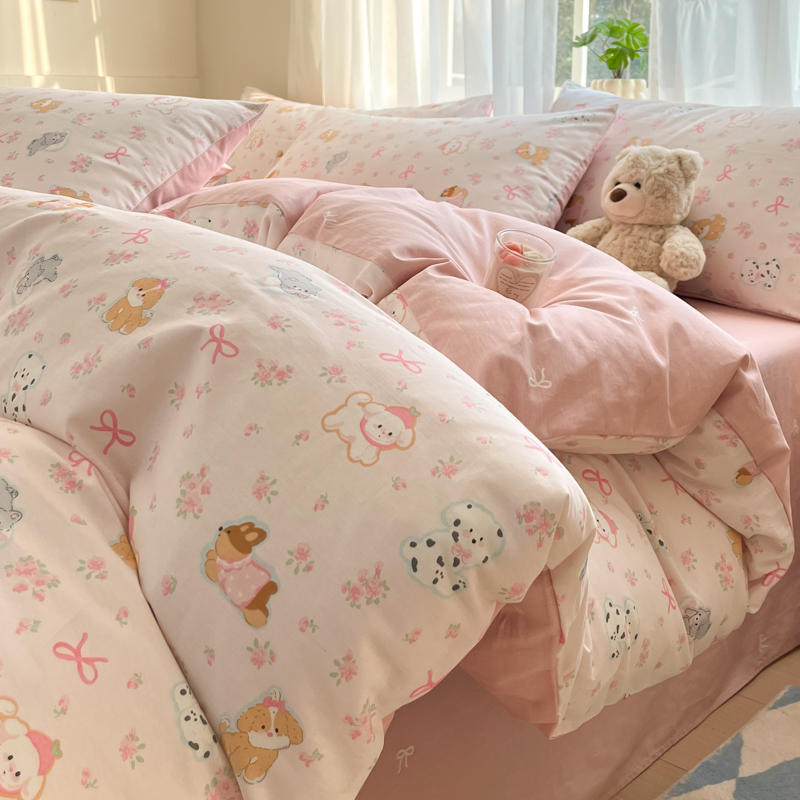 纯棉被套单件150x200x230宿舍床单双人全棉被罩双人四季床上用品