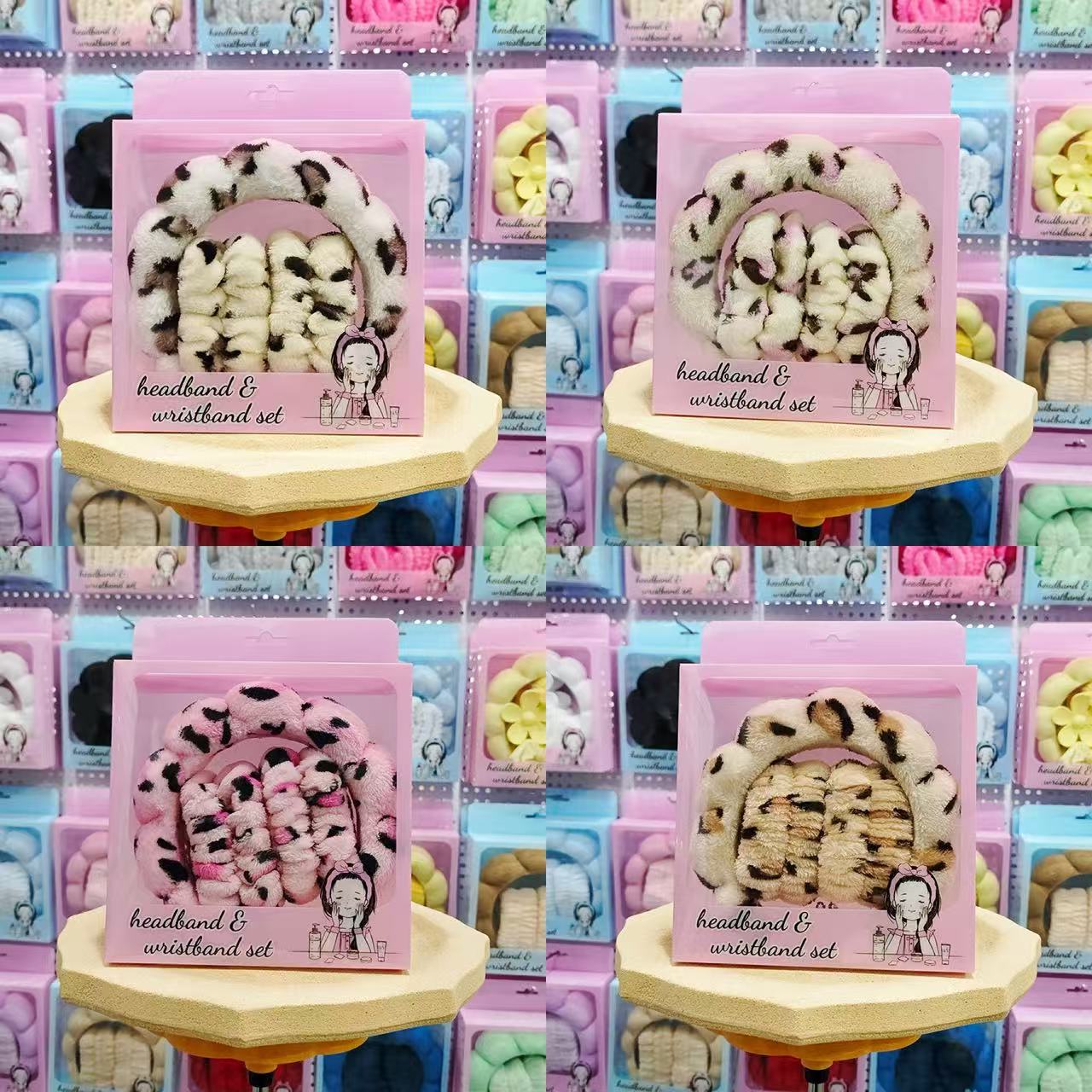 新款云朵发箍美妆瑜伽百搭头箍洗脸海绵发箍发带礼盒装