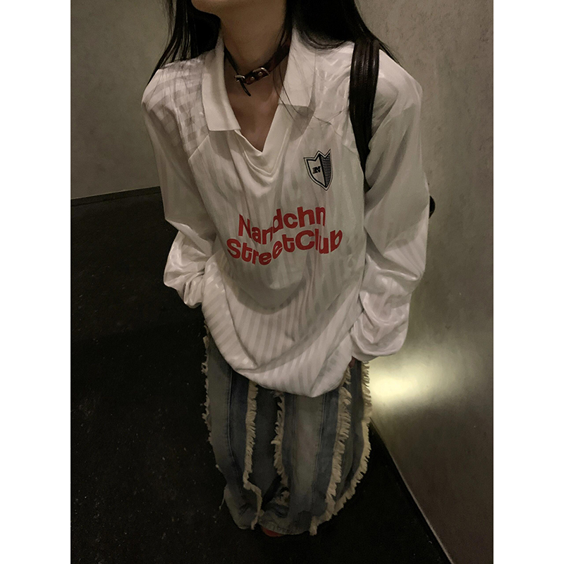 美式高街条纹速干长袖t恤男夏季凉感运动球衣cleanfit高级感上衣