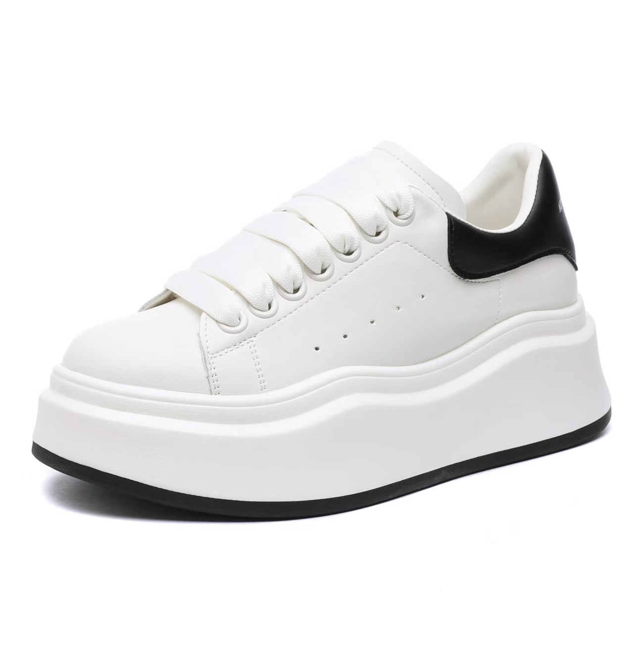 经典款小白鞋休闲女鞋厚底软底舒适百搭真皮四季款增高6cm