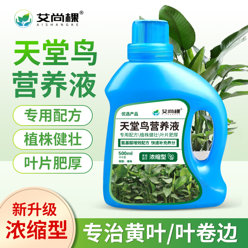 新升级天堂鸟专用营养液叶子发黄卷边开裂营养液室内盆栽植物肥料