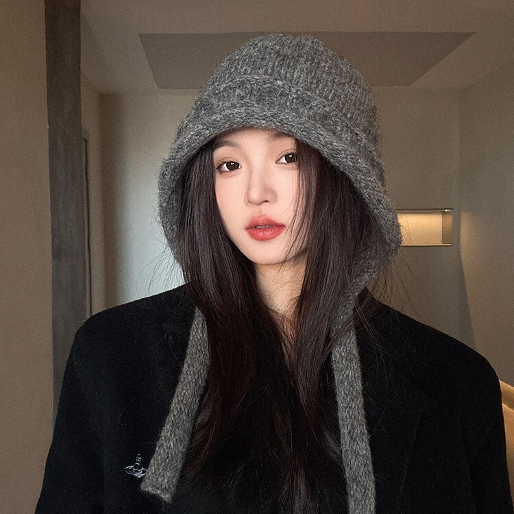 巴拉克拉法帽子女秋冬季保暖针织帽护耳出游骑行毛线帽防寒包帽