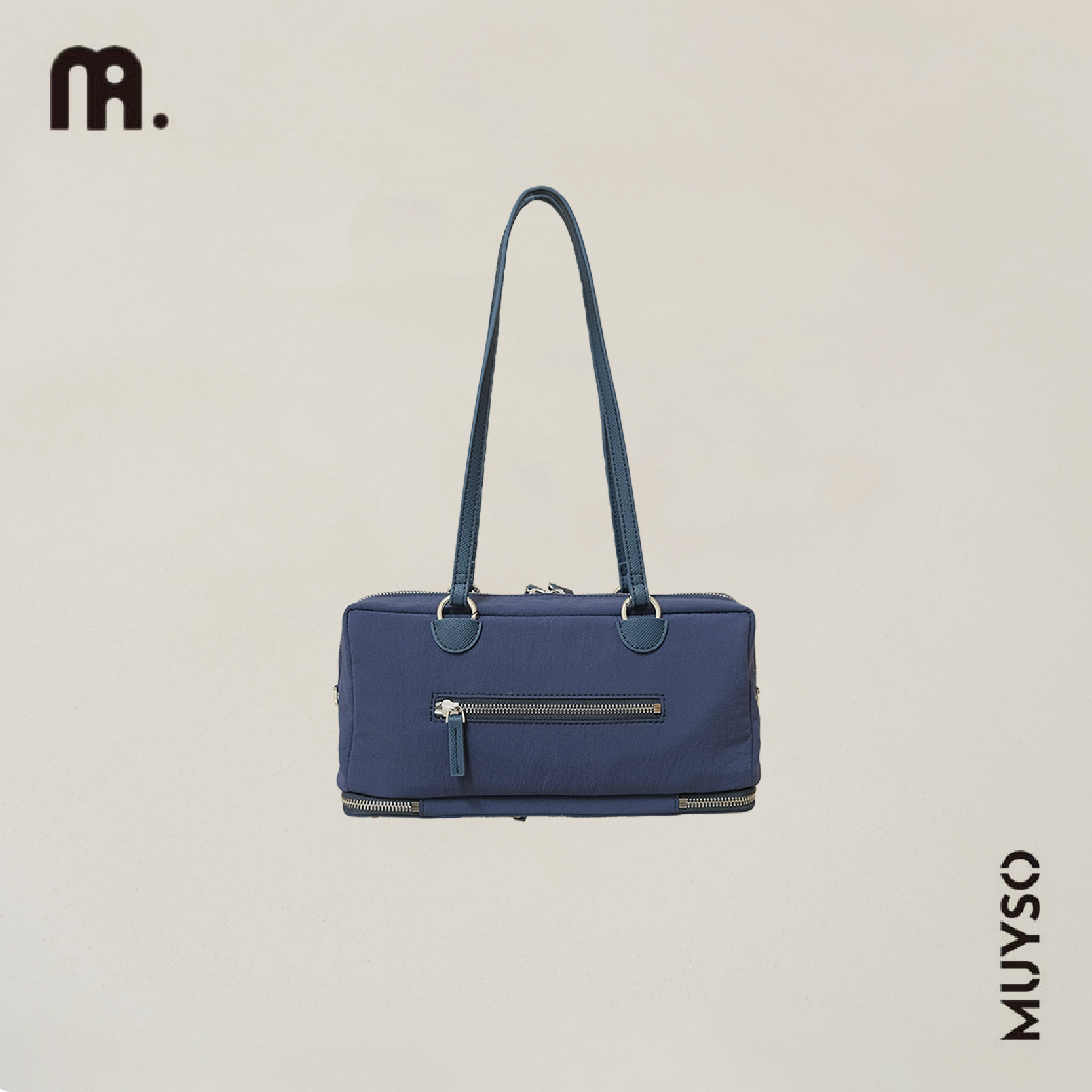 设计师款式多功能大容量休闲百搭女士小众通勤可颂牛仔时尚魔方包