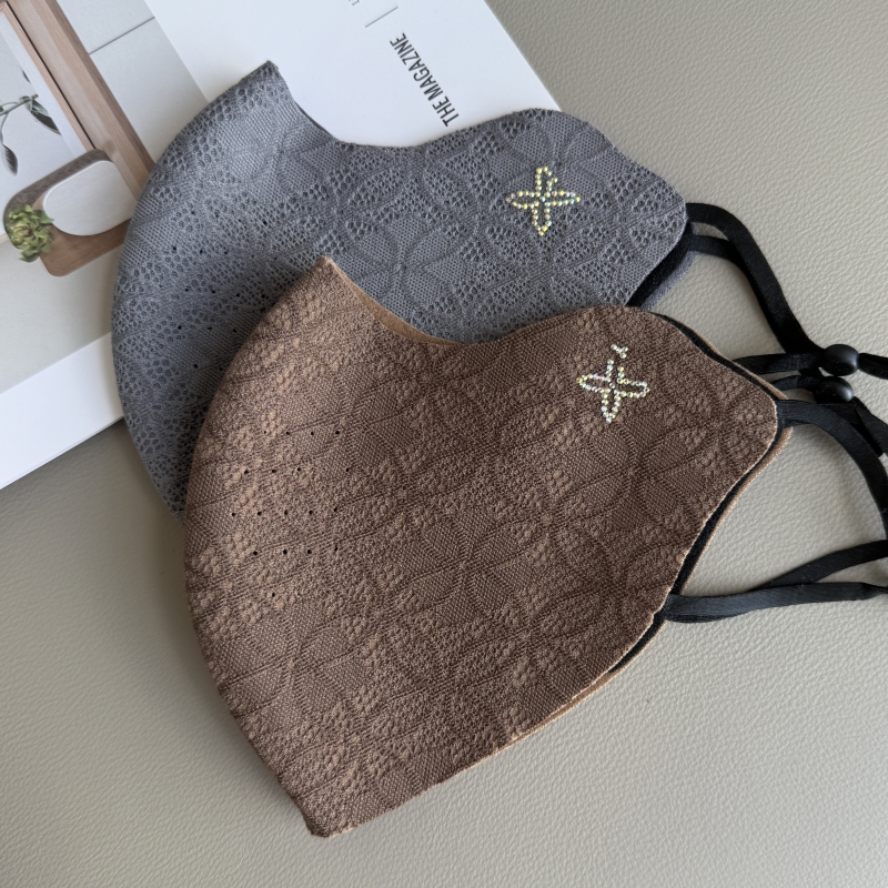 立体无痕保暖口罩女秋冬季新款时尚优雅气质蕾丝透气防寒保暖面罩