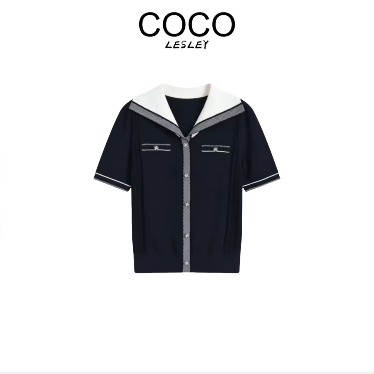 【COCO LESLEY】法式优雅精致高级夏季新款时尚设计感上衣X206