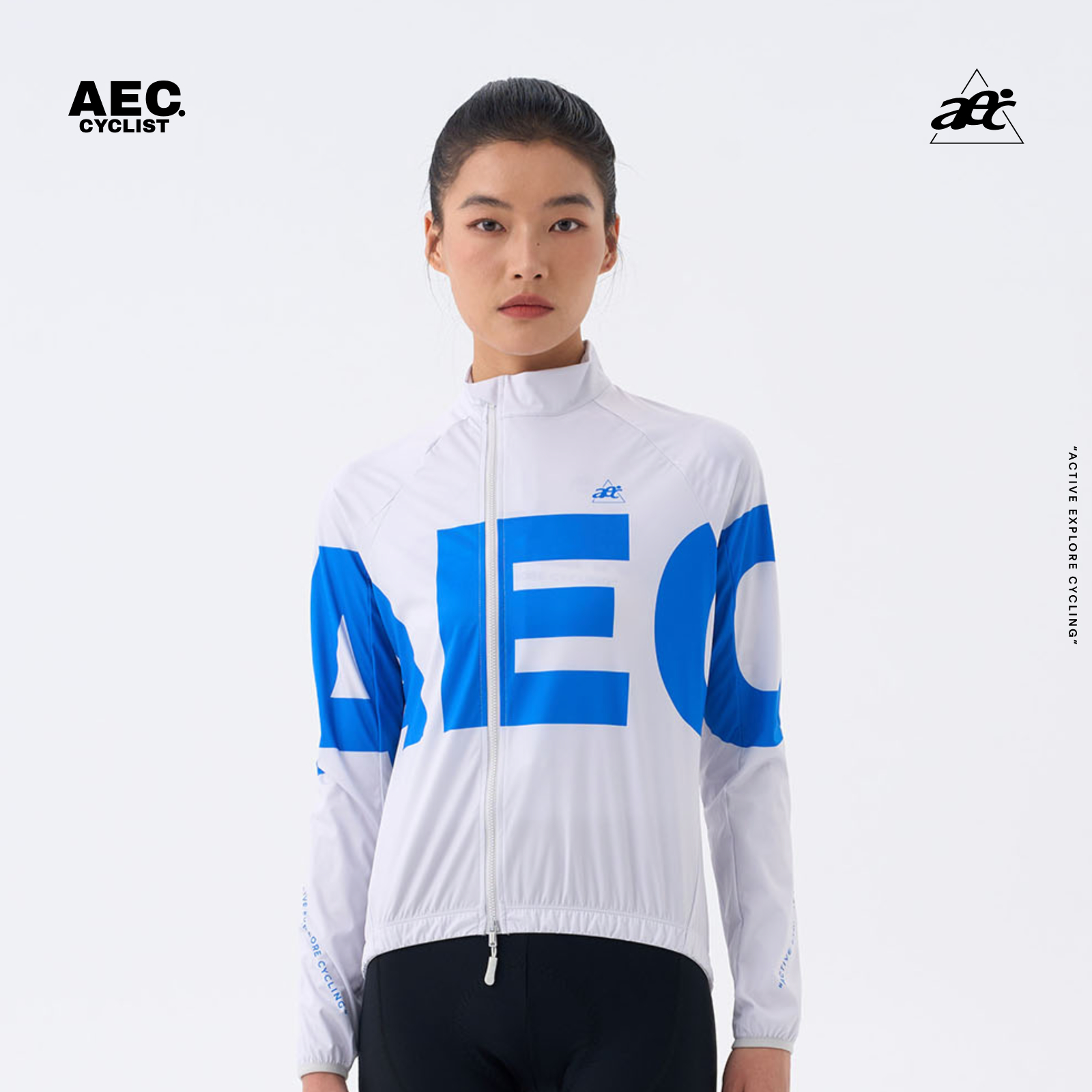 aec骑行风衣女款防风保暖外套秋冬季上衣自行车长袖公路山地静速
