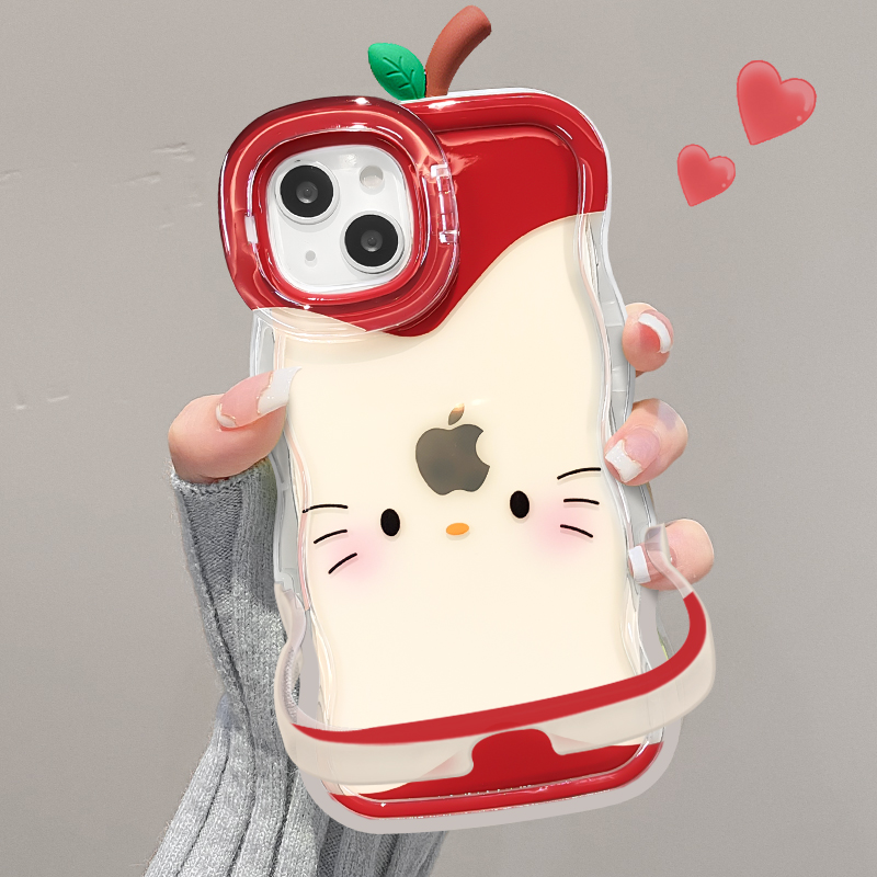 害羞苹果适用于苹果15华为oppo/vivo小米iPhone16pro双支架手机壳