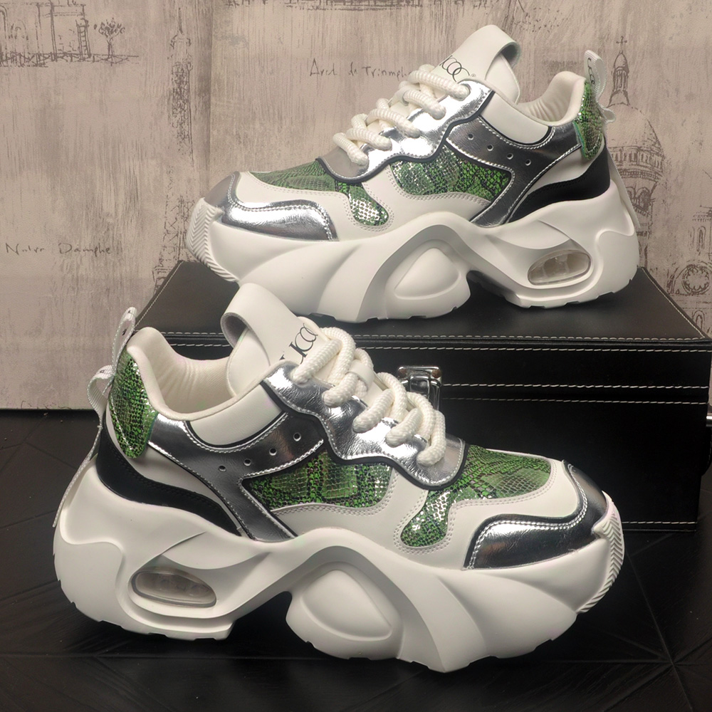 秋季新款男士厚底老爹鞋拼色潮流保暖户外高帮运动休闲鞋内增高鞋